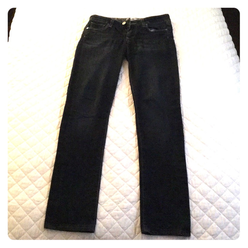PAIGE Denim Straight Leg Midrise Jeans
